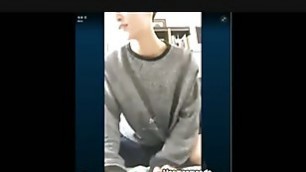 Handsome Korean Muscle Boy on Skype