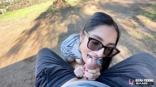 Real Teens - Big Booty Teen Madison Wilde gives Heads in Outdoors and Fucks in the Hotel