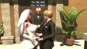 Shemale Wedding Day - Tranny Mommy fucks the bride, Futanari