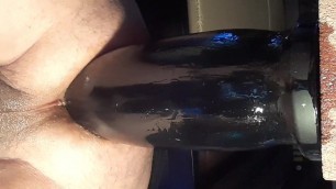 Black thick dildo in my sissy pussy ass