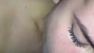 Turkish cutie is shy while sucking a dick, gets cum in mouth