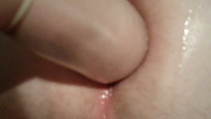 Fisting and fingering my husband’s ass 1