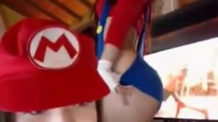 Lesbian Mario Girls Having Fun - Sexy Cosplay Outfits webcam