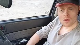 LanaTuls - First OutDoor JerkOff in the Car Video in 2020